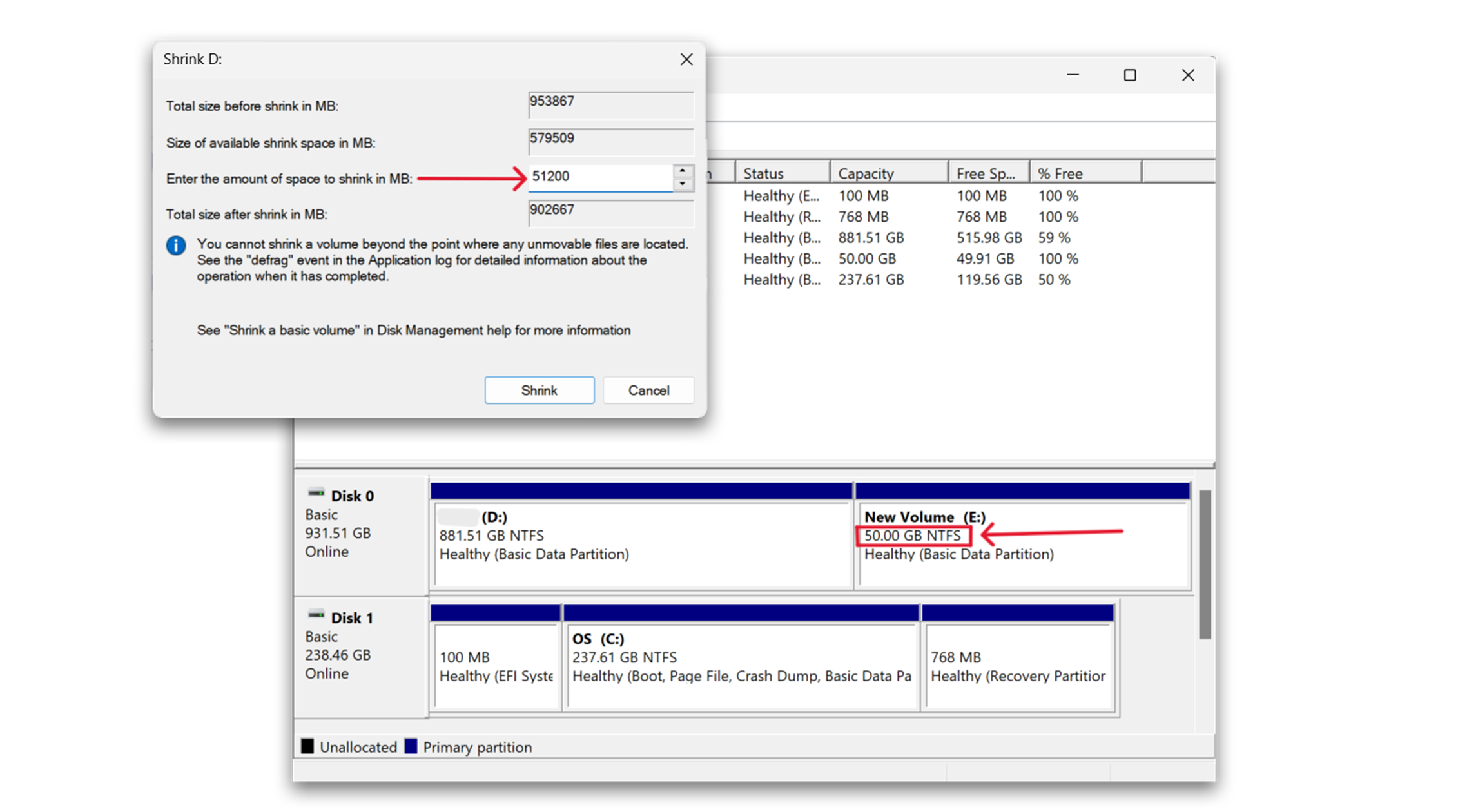 Disk Management Screenshot (3) samar-it