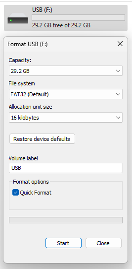 format disk screenshot (2) samar-it