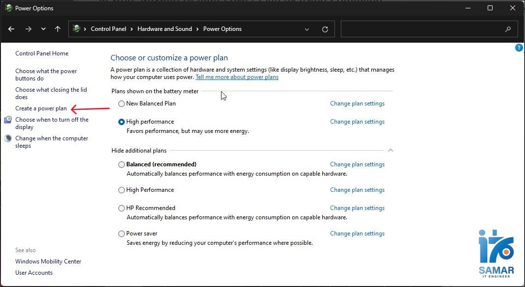 عکس شماره 7 - Power Options