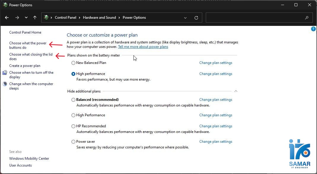 عکس شماره 9 - Power Options